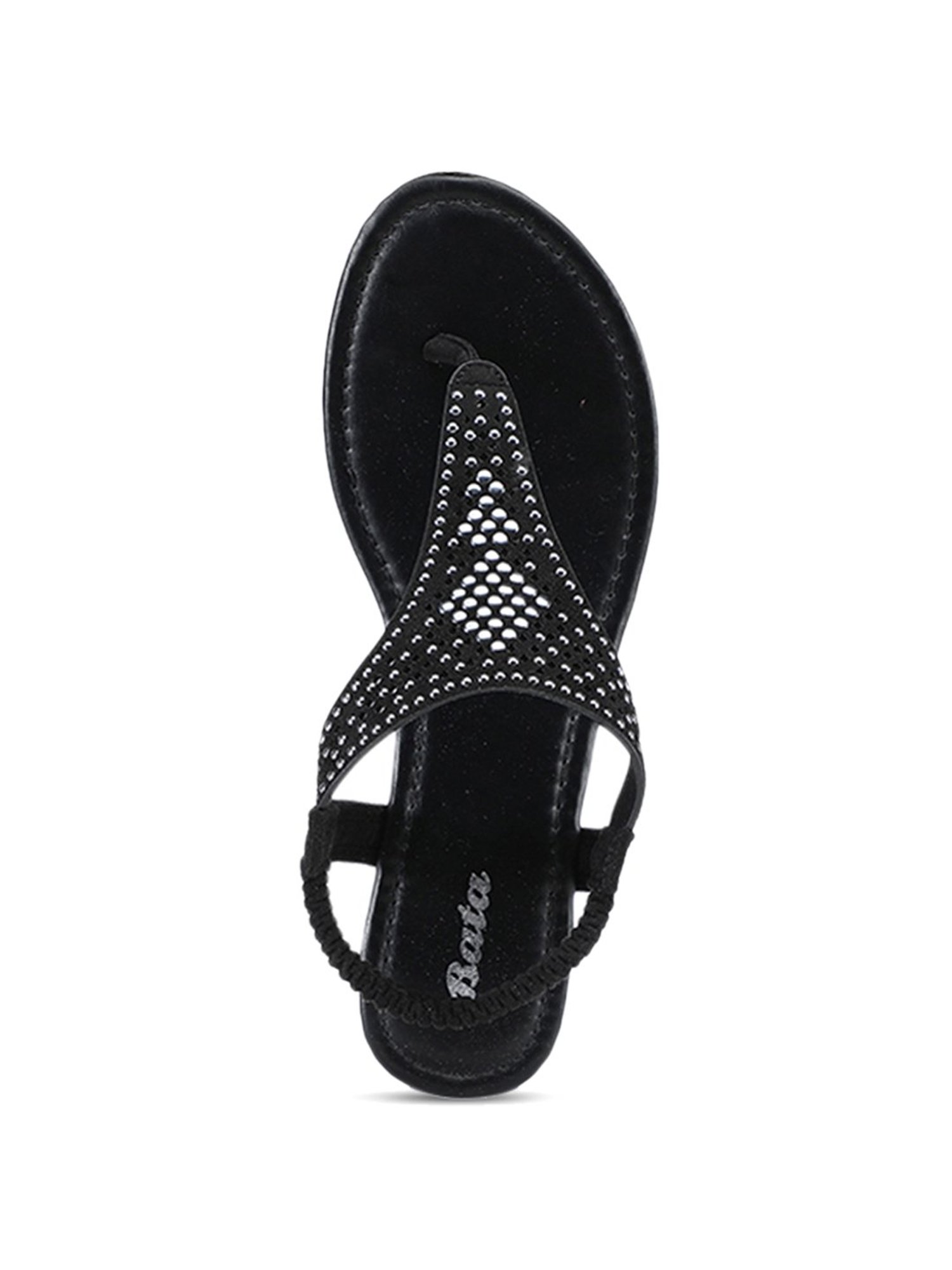 Bata womens LYCRA SANDAL Black Sandal - 4 UK (6616852) : Amazon.in: Fashion