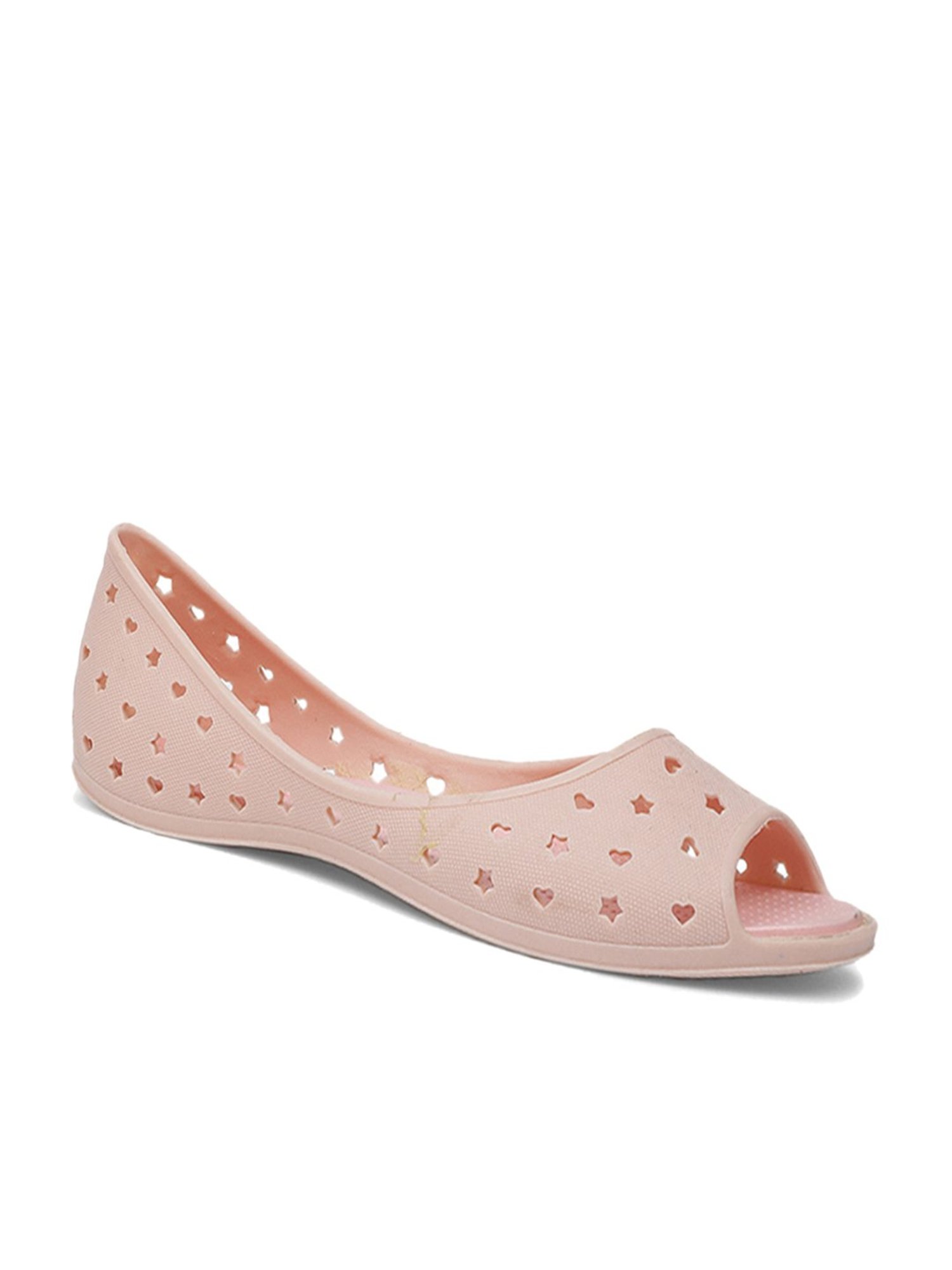 Buy Bata Hearts Peach Peeptoe Shoes for Women at Best Price Tata