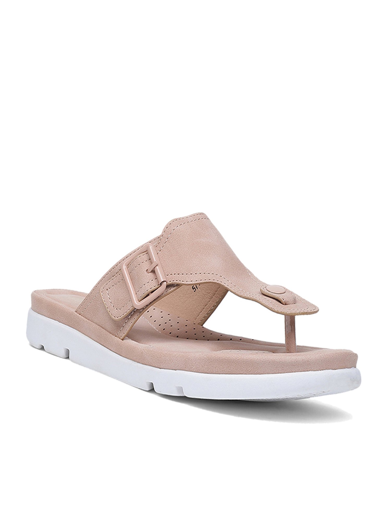 Women CARLENE Beige Flats Sandal Price in India, Full Specifications &  Offers | DTashion.com