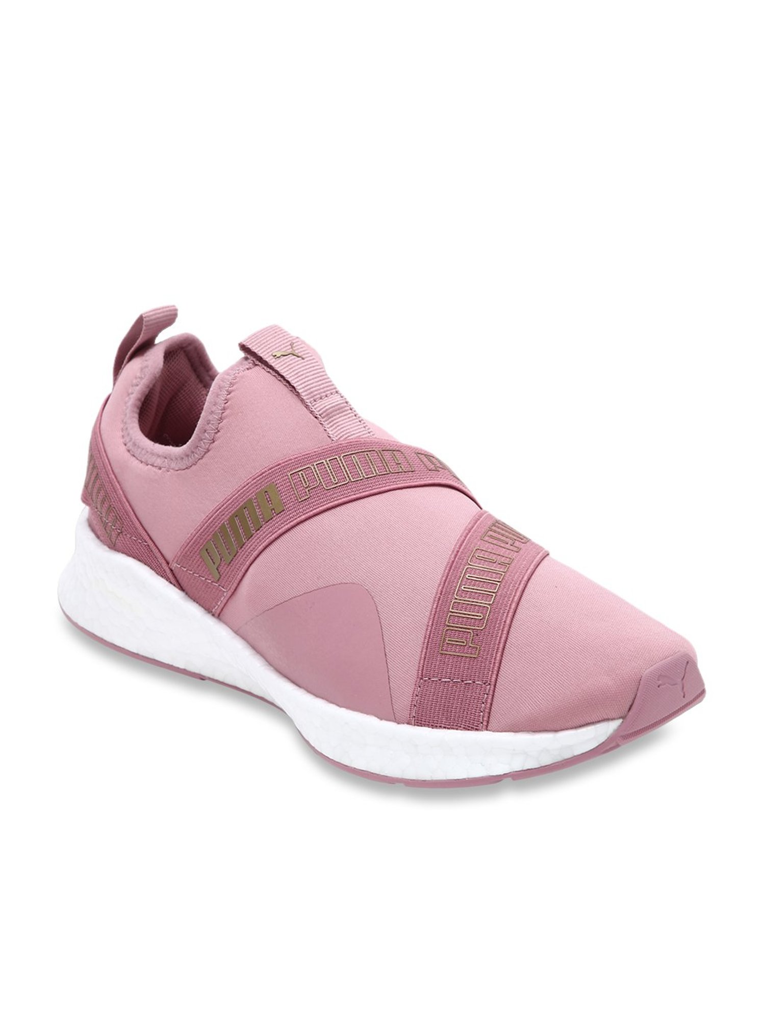 baby pink running shoes
