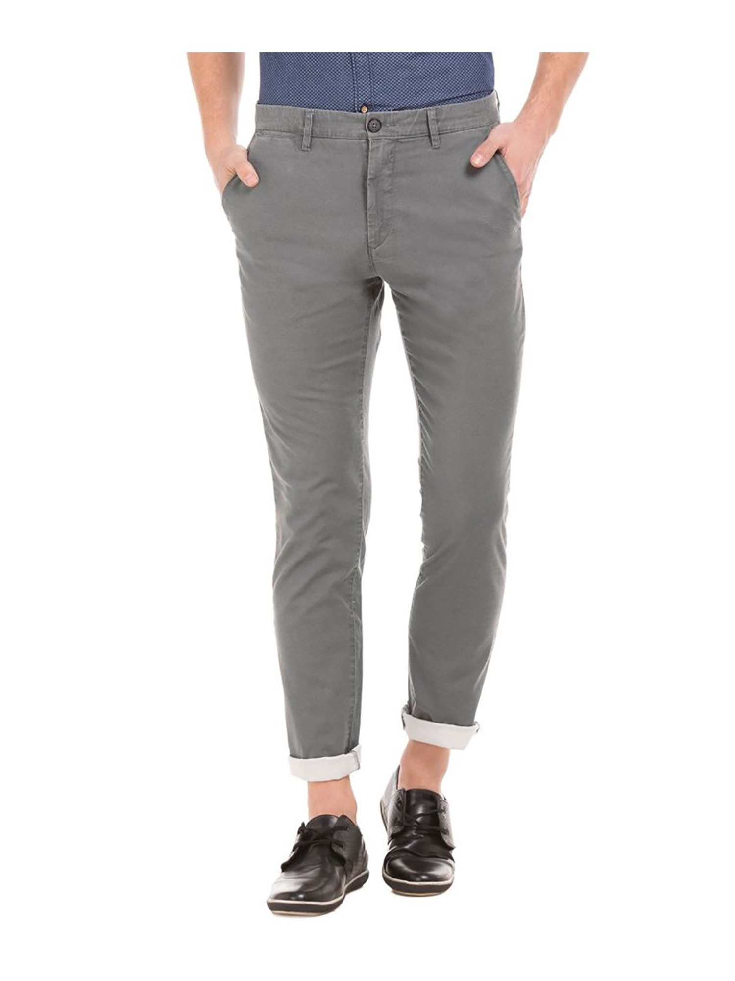 Buy US Polo Assn Grey Slim Fit Trousers for Men Online  Tata CLiQ