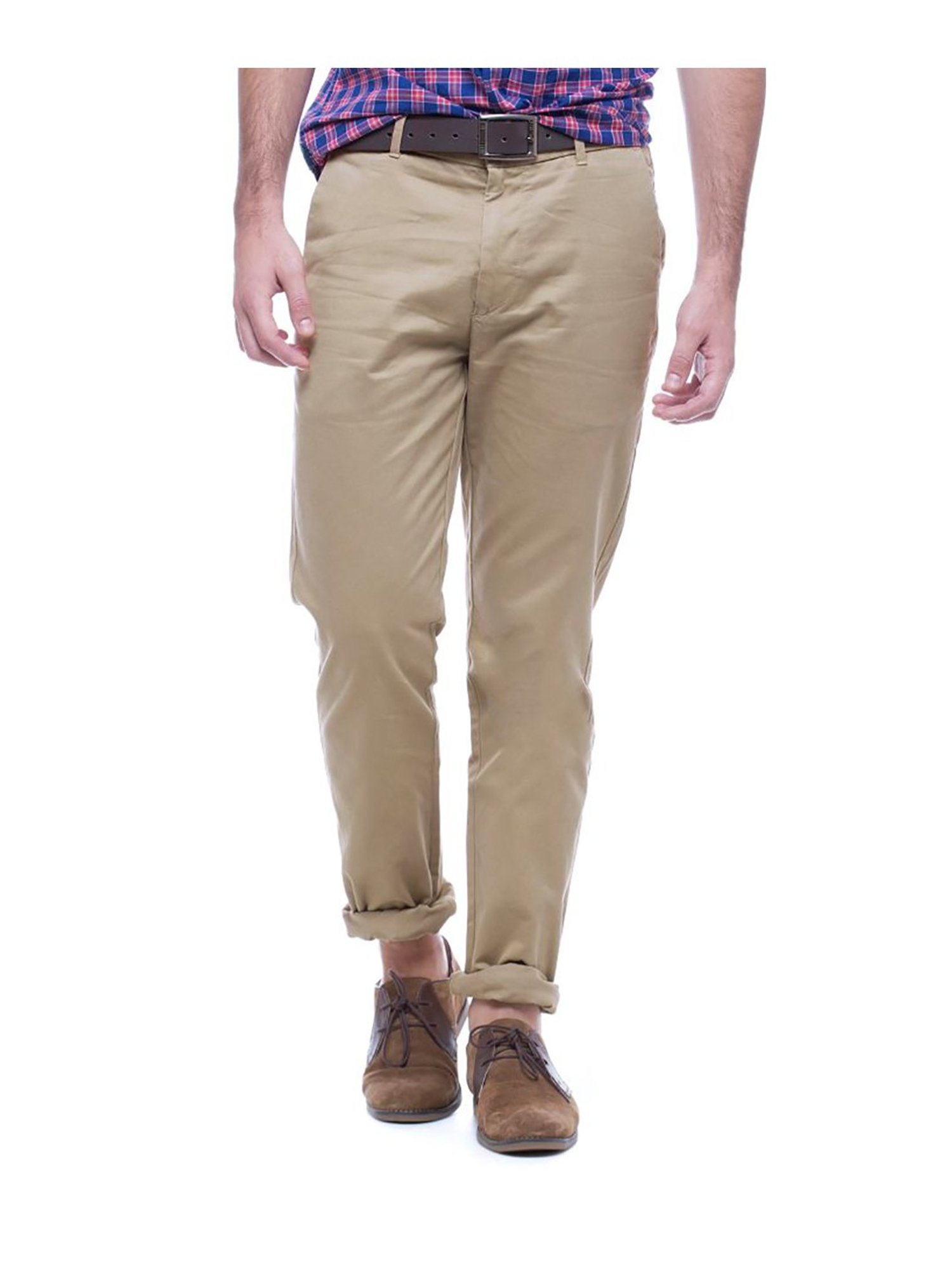 US POLO ASSN Casual Trousers  Buy US POLO ASSN Men Khaki Flat Front  Patterned Casual Trouser Online  Nykaa Fashion
