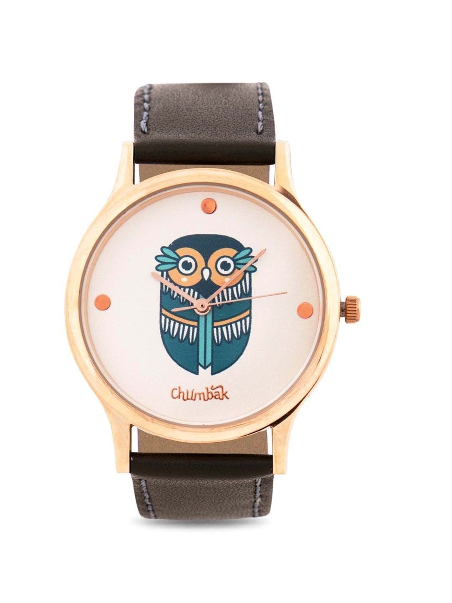 Chumbak Women Silver-Toned Dial & Maroon Leather Straps Analogue Watch  8907605106019 Price in India, Full Specifications & Offers | DTashion.com