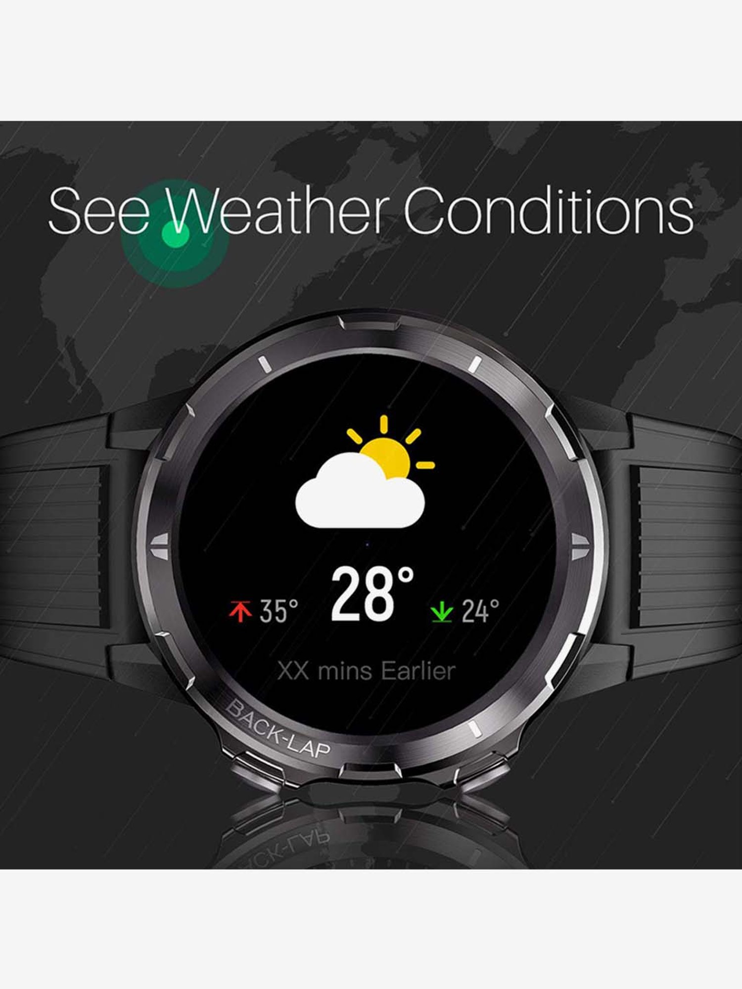 portronics kronos alpha por 1037 smart watch