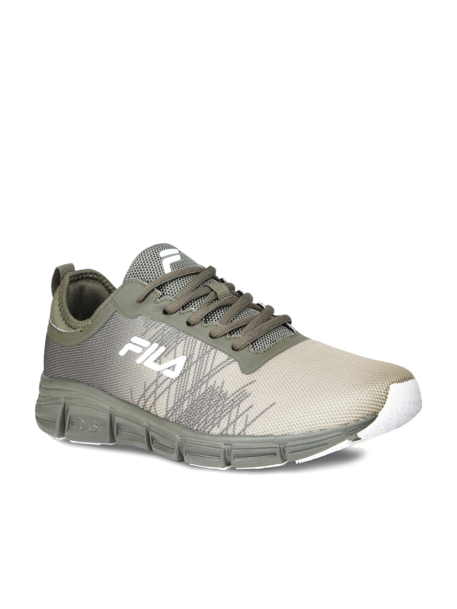 olive running shoes