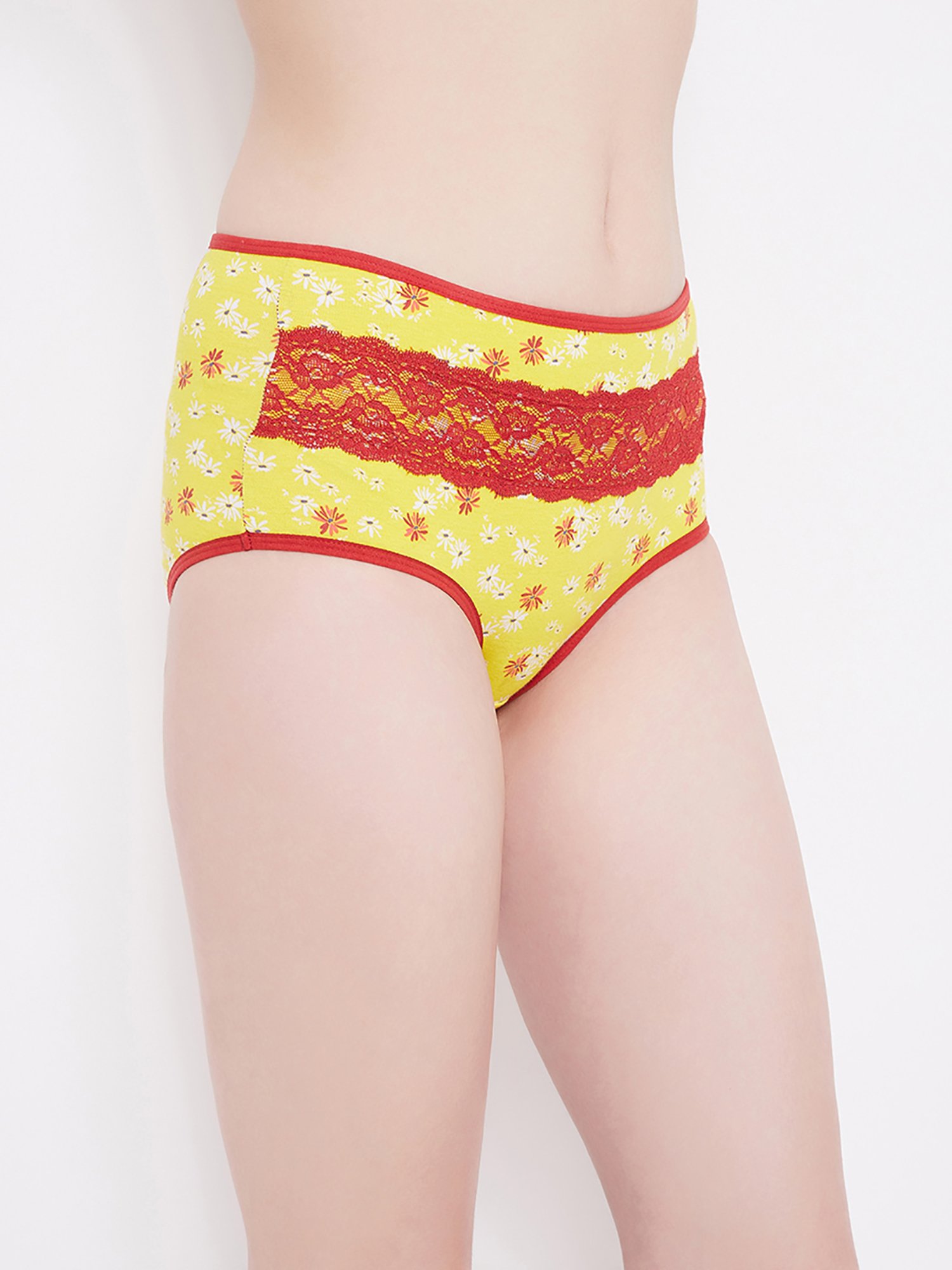 Buy Clovia Yellow Cotton Printed Hipster Panty for Women Online @ Tata CLiQ