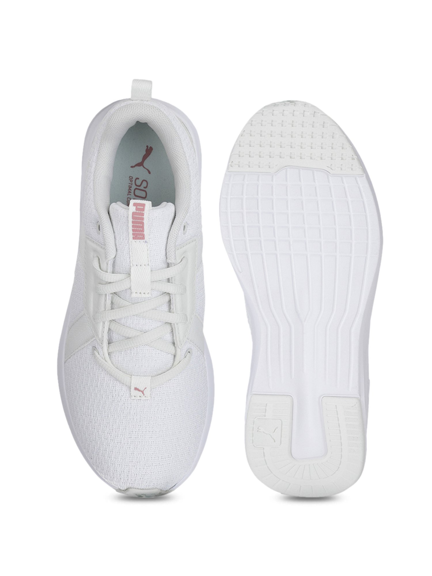 Buy Puma Women S Chroma Knit White Training Shoes Online At Best Prices Tata Cliq