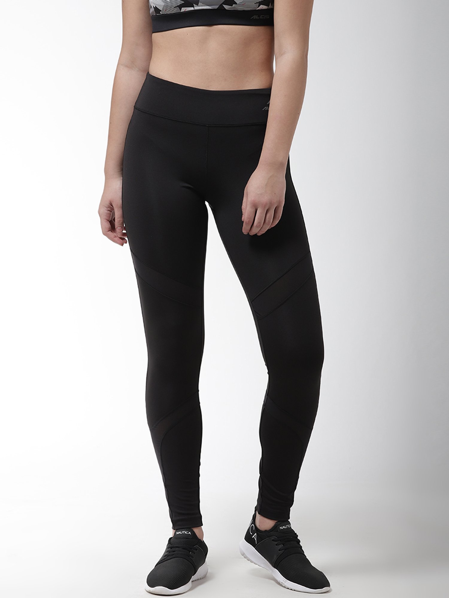 Buy ALCIS Black Printed Tights Cum Shorts for Women Online @ Tata CLiQ