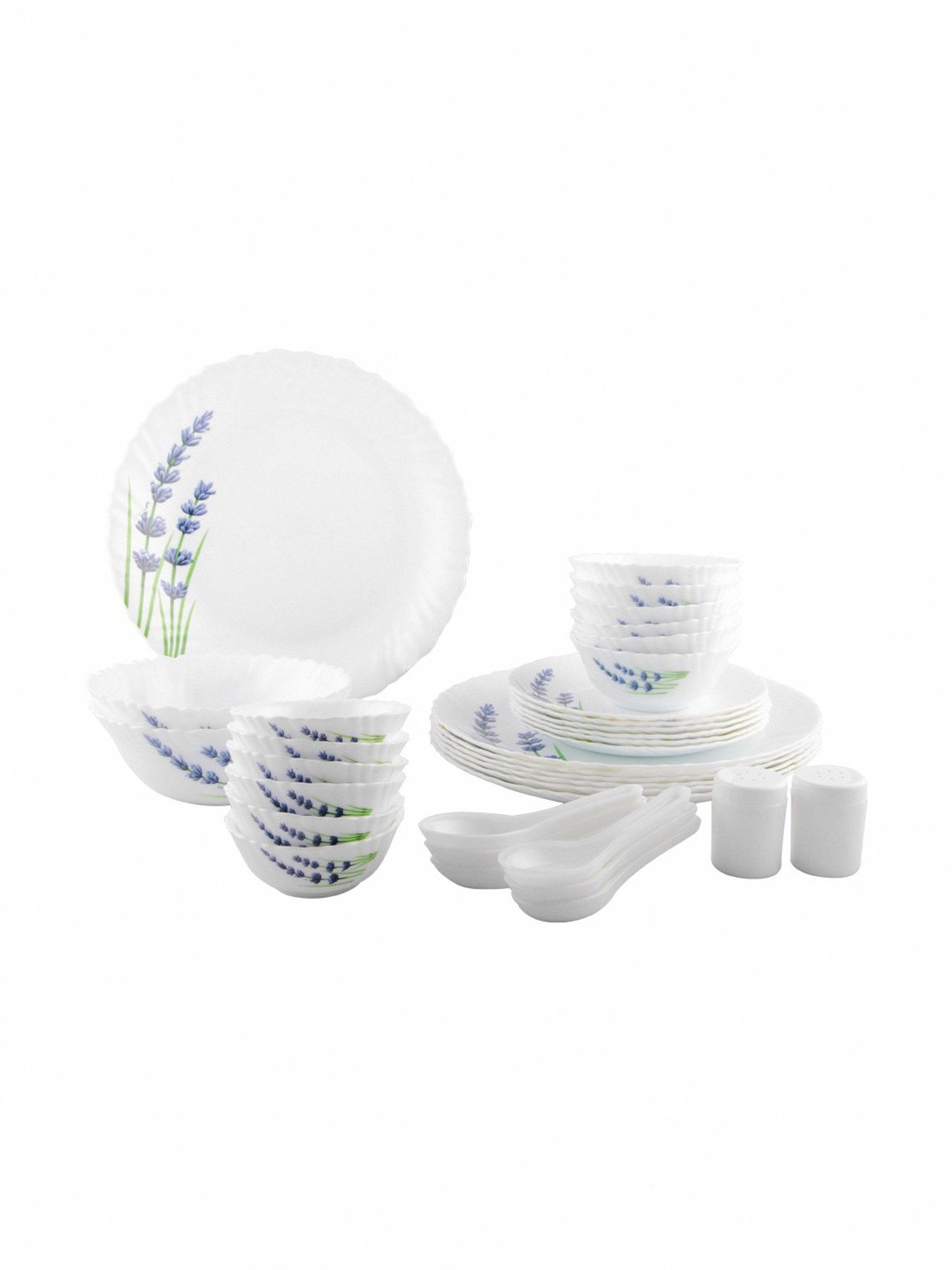 La opala dinner clearance set 35 pieces