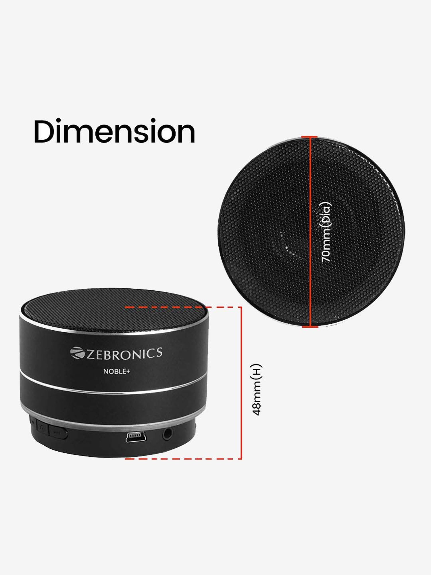 zebronics noble 3 w bluetooth speaker