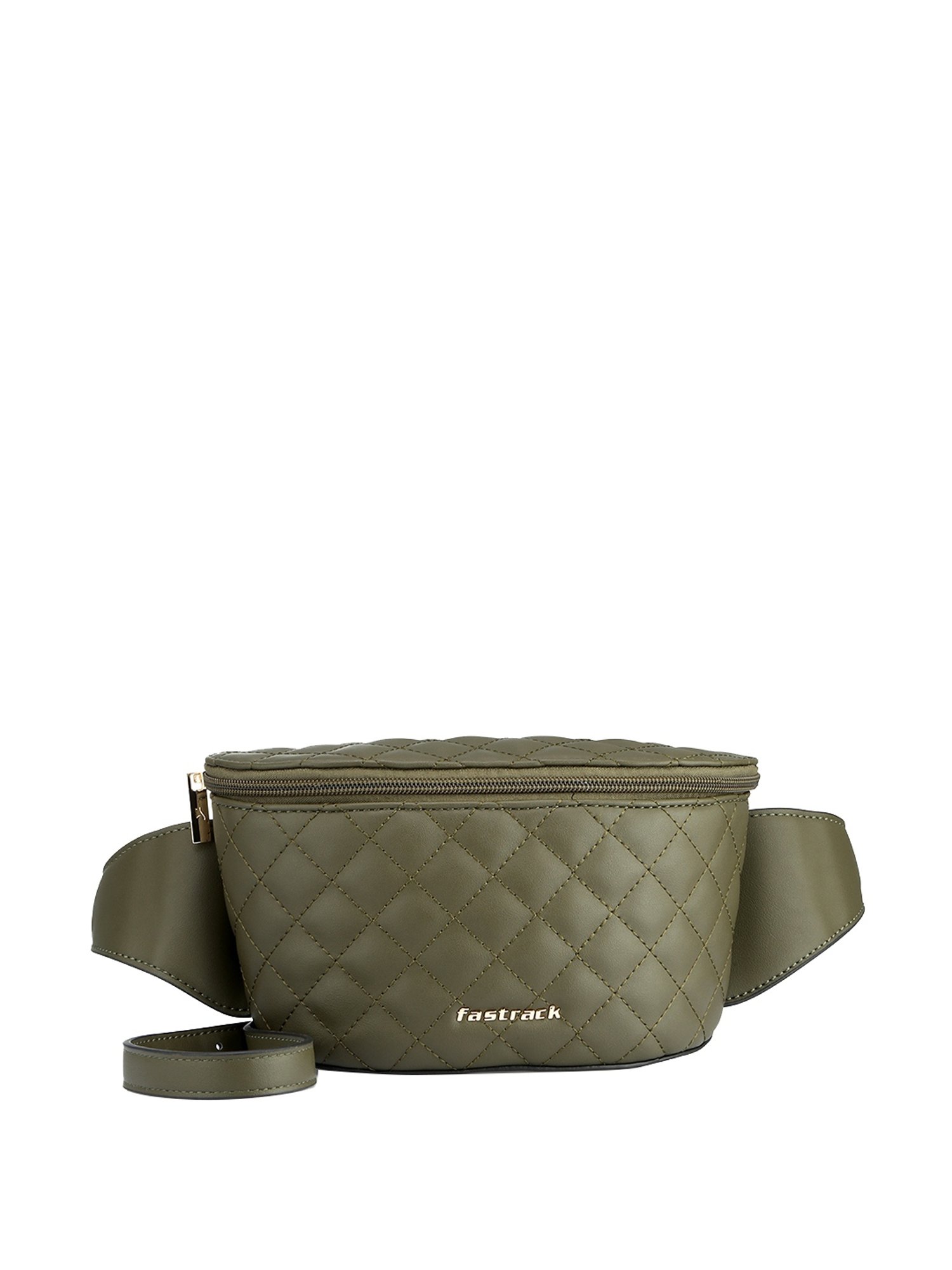 Buy Fastrack Blue Solid Waist Pouch for Women For Women At Best