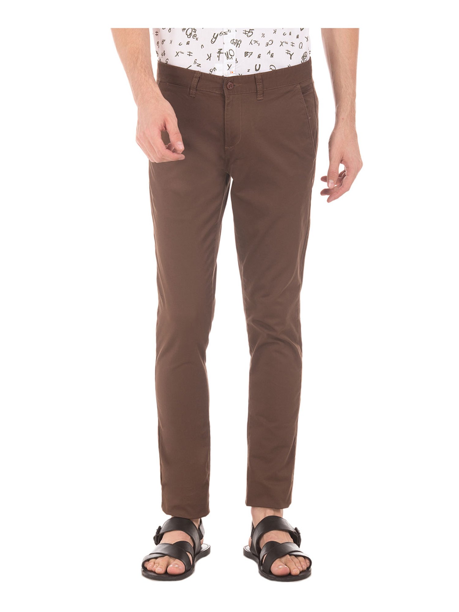 Buy RUGGERS Slim Fit Men Brown Trousers Online at Best Prices in India |  Flipkart.com