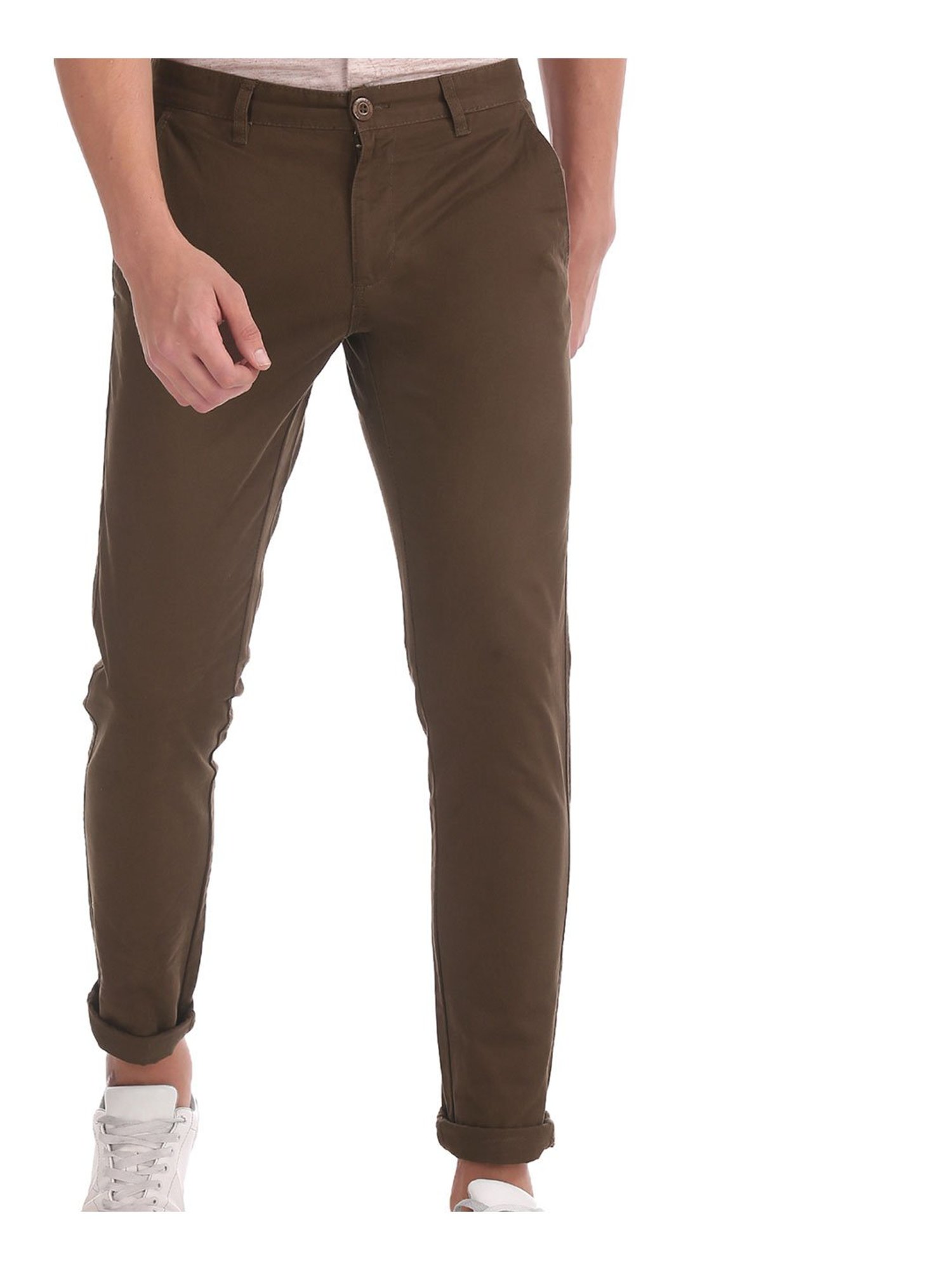 Buy Ruggers Urban Slim Fit Solid Trousers  NNNOWcom