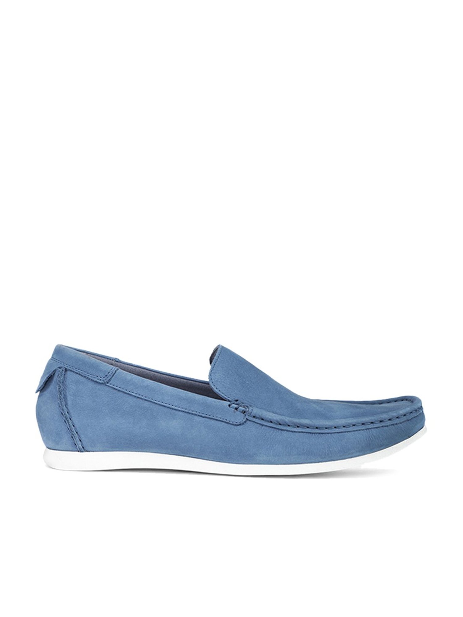 hush puppies blue loafers