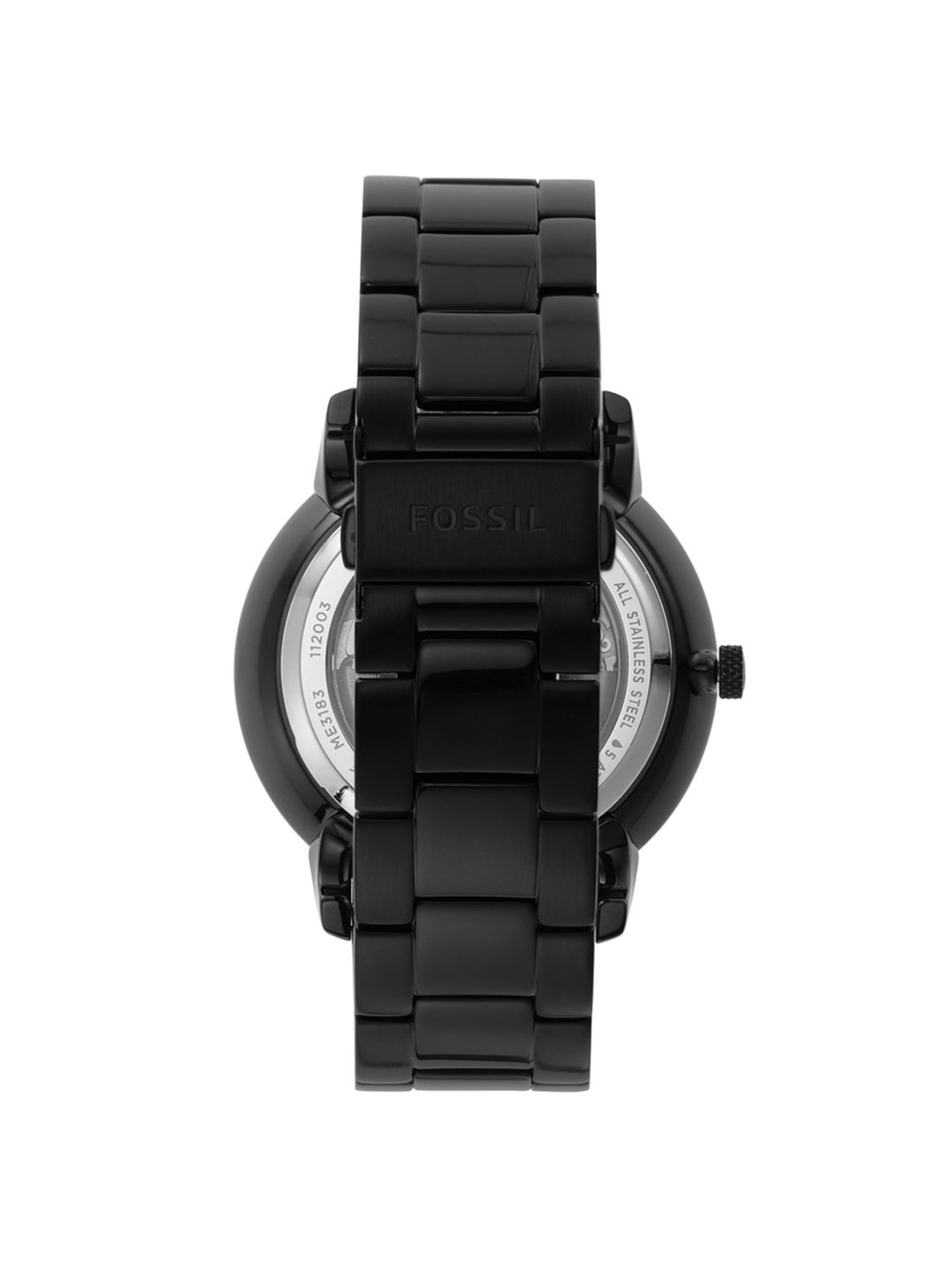 Fossil mat black online watch