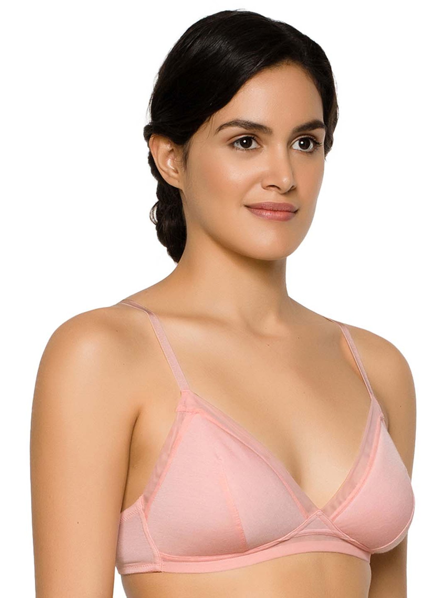 Buy Wacoal Pink Non Wired Non Padded Plunge Bra for Women Online @ Tata CLiQ