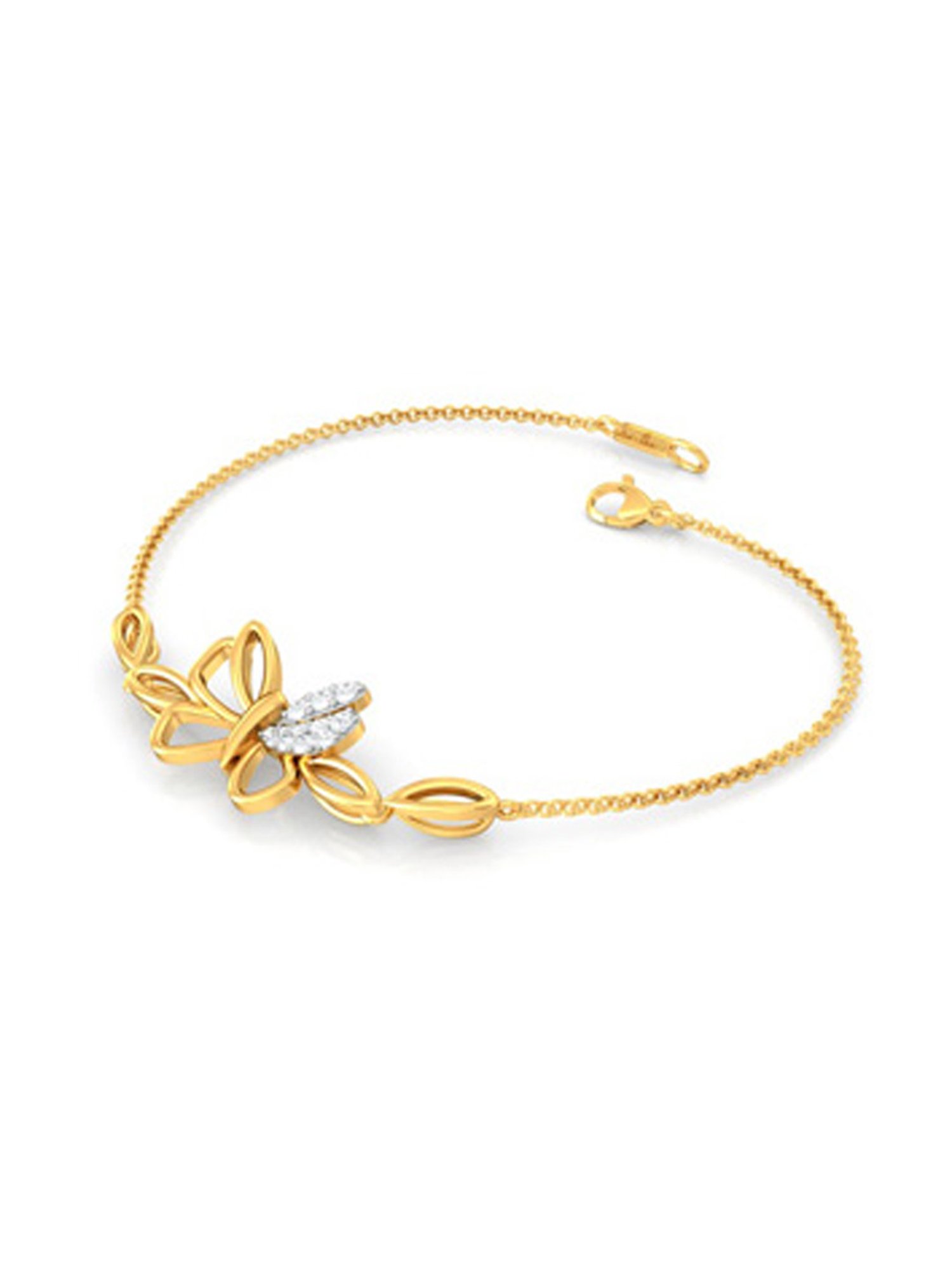 Buy Melorra 18k Gold & Diamond Knitly Attached Bracelet for Women Online At  Best Price @ Tata CLiQ