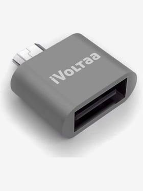 iVoltaa Micro USB OTG Adapter Grey iVoltaa Electronics TATA CLIQ