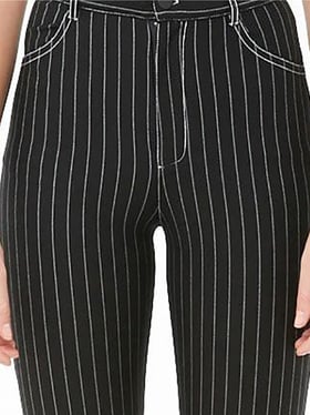 Buy Black and White Striped Pants Online In India  Etsy India