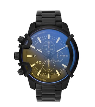Buy Diesel DZ4529 Griffed Black Dial Watch for Men Online @ Tata