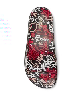 michael kors graffiti slides