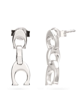 Buy Coach Silver Titanium Earrings for Women Online @ Tata CLiQ Luxury