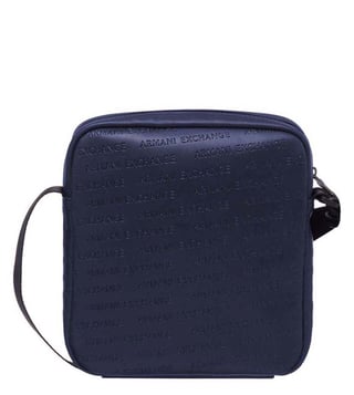 Buy Armani Exchange Navy Large Logo Messenger Bag for Men Online @ Tata  CLiQ Luxury