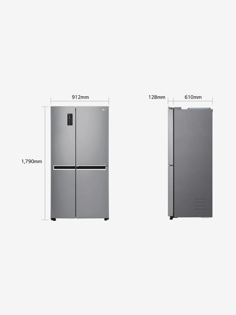 Buy LG GCB247SLUV 687 L Frost Free Refrigerator (Shiny Steel) Online
