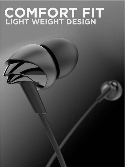 Buy Boat BassHeads 100 In the Ear Earphones with Mic (Black) Online At