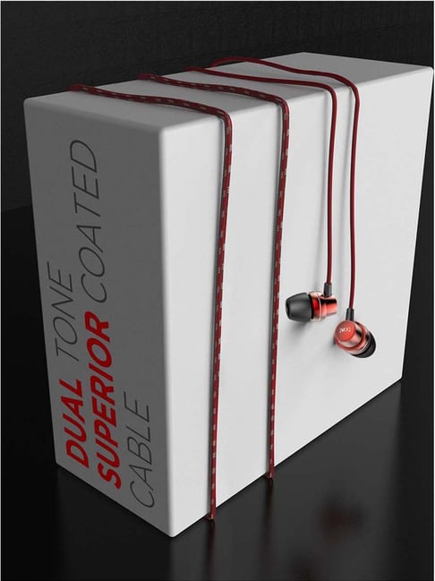 Buy Boat BassHeads 182 Wired Earphones with Mic (Raging Red) Online At