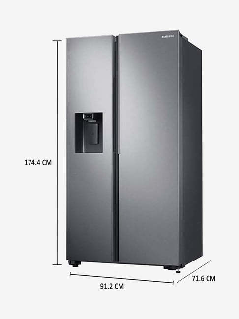 Samsung 676 L Frost Free Side by Side Refrigerator (Real Stainless