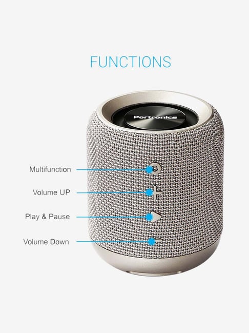 Buy Portronics POR-821 SoundDrum 10W Bluetooth Speaker (Grey) Online At ...