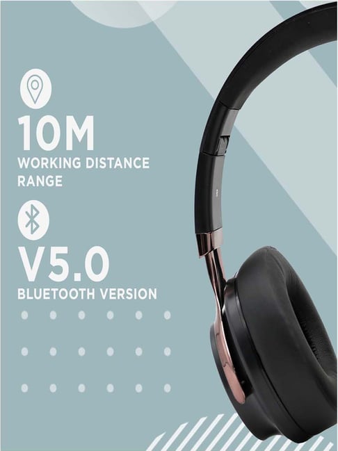 Hammer Bash Over The Ear Bluetooth Headphone With Mic (Black) from Hammer at best prices on Tata 