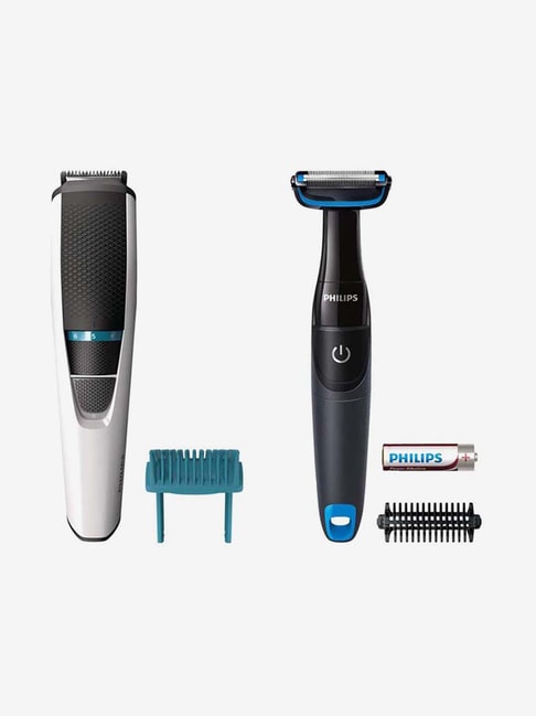 Philips BT3203/85 Trimmer and Body Grooming Combo Pack (Blue/White/Black)