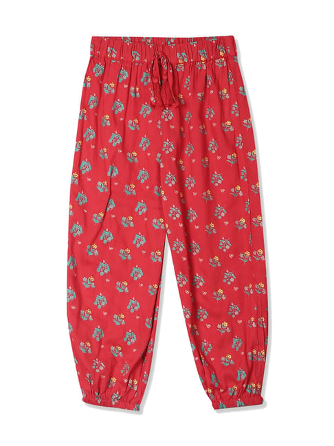 Cherokee Kids Red Printed Harem Pants