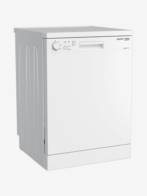 Buy Voltas Beko 14 Place Fully Automatic Dishwasher Df14w White Online At Best Prices Tata Cliq