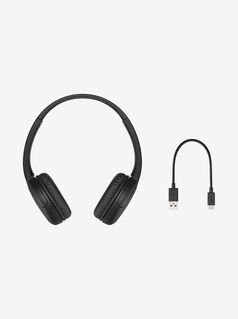 Buy Sony Wh Ch510 On The Ear Bluetooth Headphone With Mic Black Online At Best Prices Tata Cliq