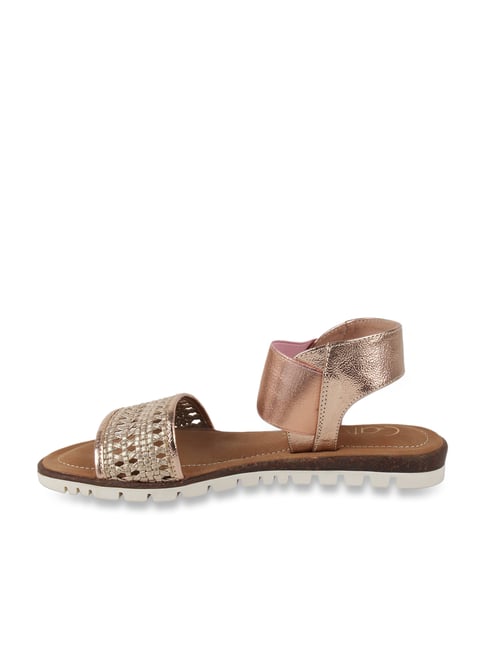 catwalk rose gold sandals
