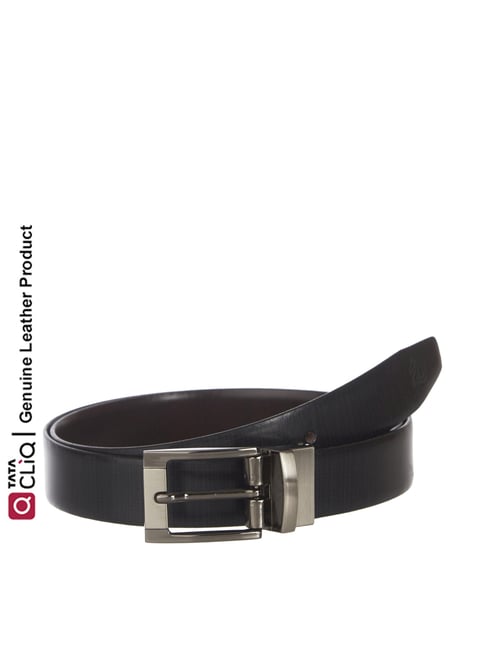 Buy Black & Brown Leather Reversible Belt for Men Online At Best Price @  Tata CLiQ