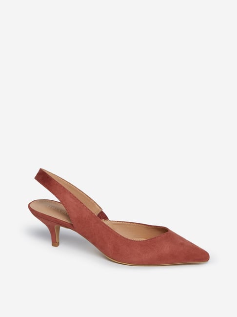 blush pink kitten heels