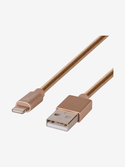 Syska CCAP70 2.4Amp 1.5m USB to Lightning Cable Rose Gold