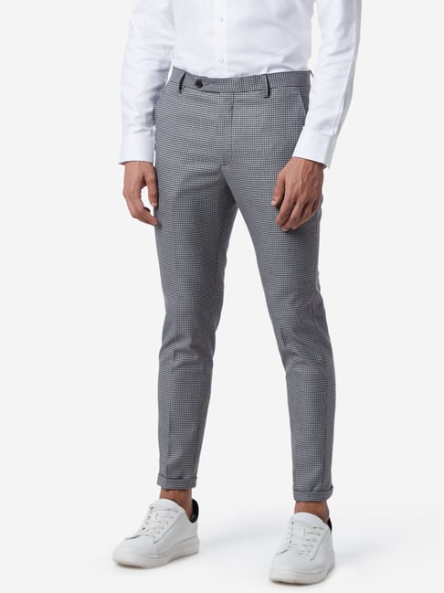 Buy WES Formals by Westside Khaki Carrot-Fit Trousers for Men Online @ Tata  CLiQ