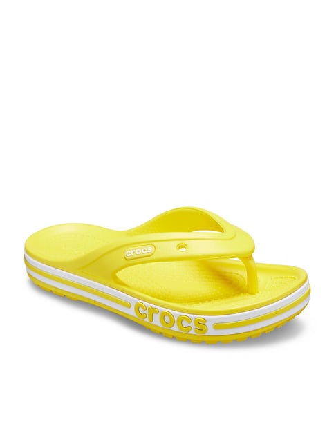 Yellow bayaband online crocs