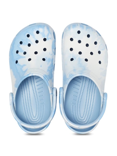 Crocs Classic Tie Tie Dye Chambray Blue Crocs Clog Crocs Azul