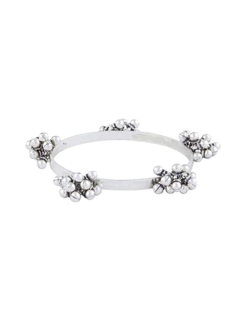 Ahilya Jewels Ghungroo Sterling Silver Bangle