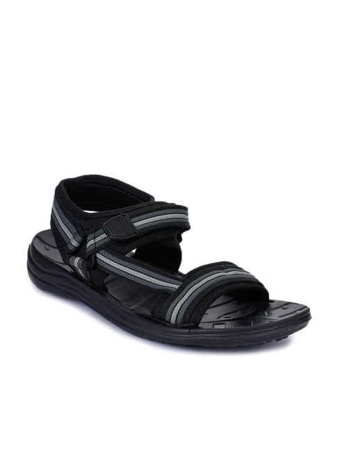 Gliders by Liberty Men's Grey & Black Floater Sandals