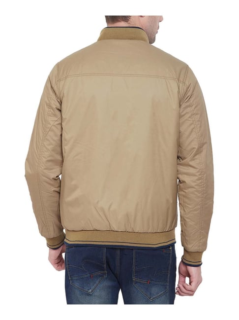 Duke Navy Cotton Regular Fit Reversible Jacket