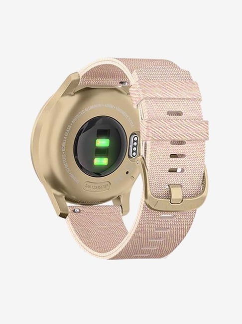 garmin vivomove style light gold blush pink nylon