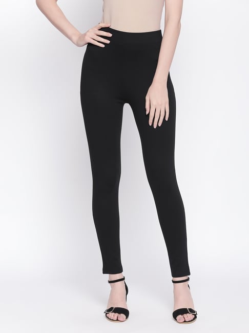 Annabelle by Pantaloons Black Mid Rise Leggings