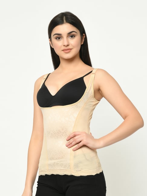 Buy Da Intimo Beige Lace Cami Shapewear for Women Online @ Tata CLiQ